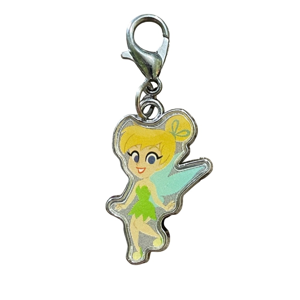Disney‎ Tinkerbell Charm Clip On Bracelet Necklace Jewelry Accessory